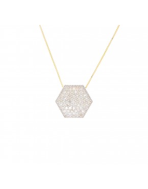 Gargantilha galeria hexágono - 0018515 Gargantilha galeria hexágono - 0018515